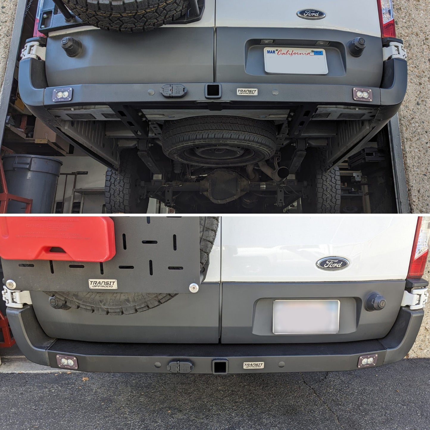 Transit Heavy Duty Rear Bumper