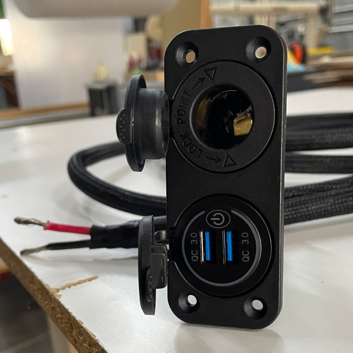 Pre-Wired 12-24VDC Outlet