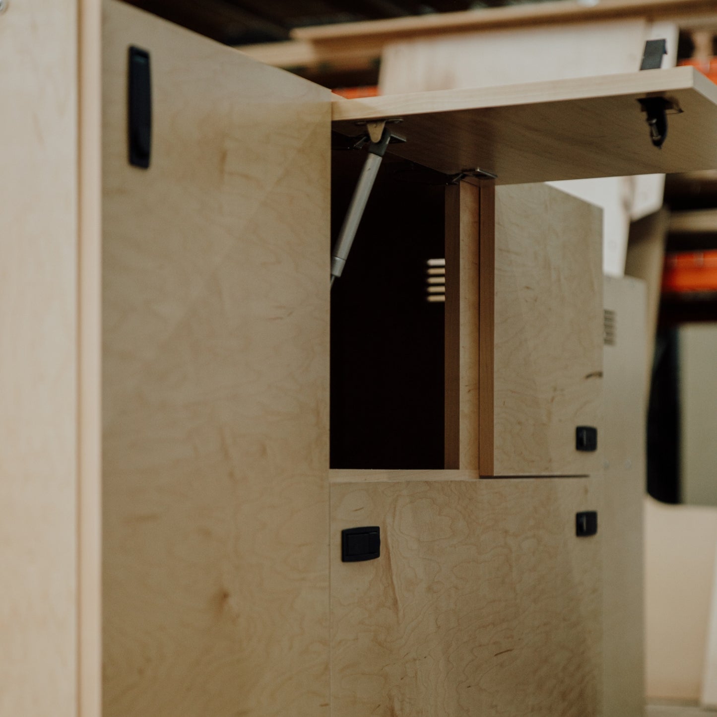 Serge Supply Wheel Well Cabinets