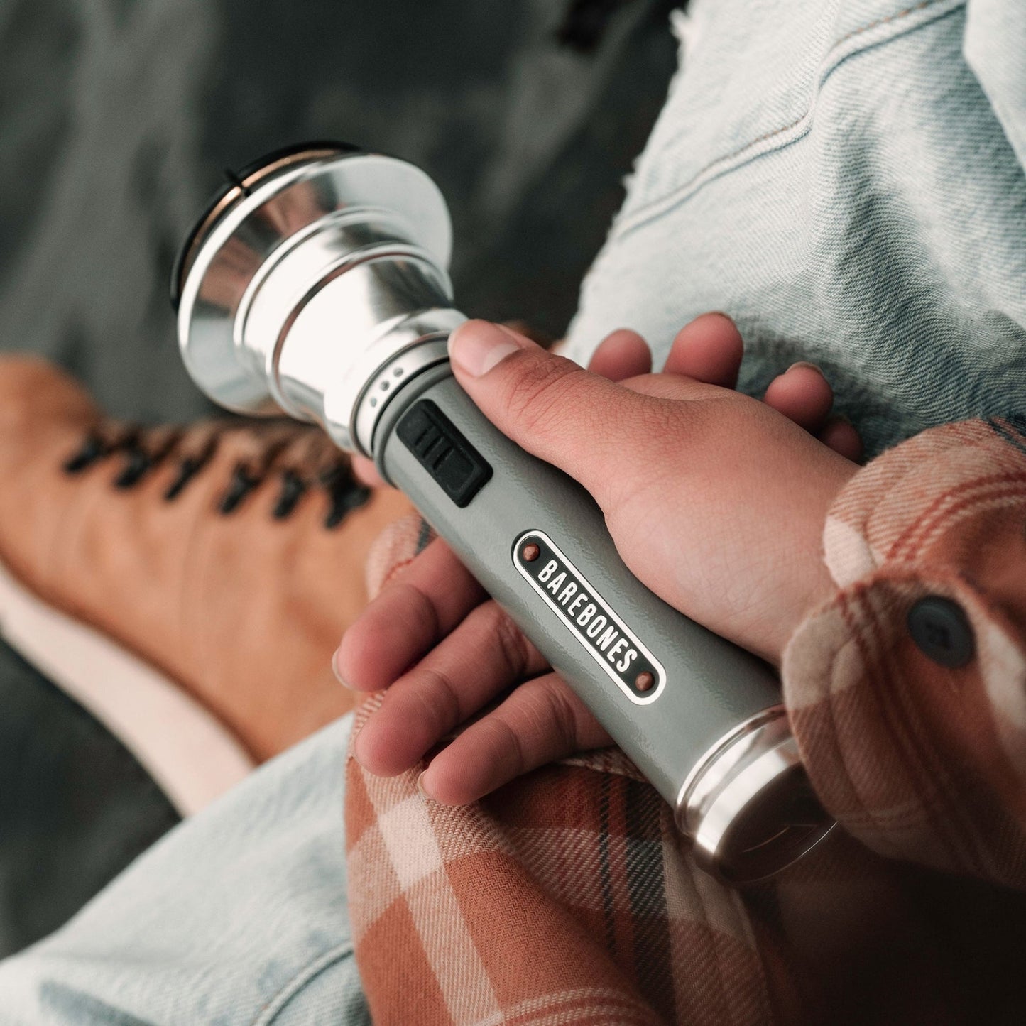 Vintage Flashlight - Slate Grey