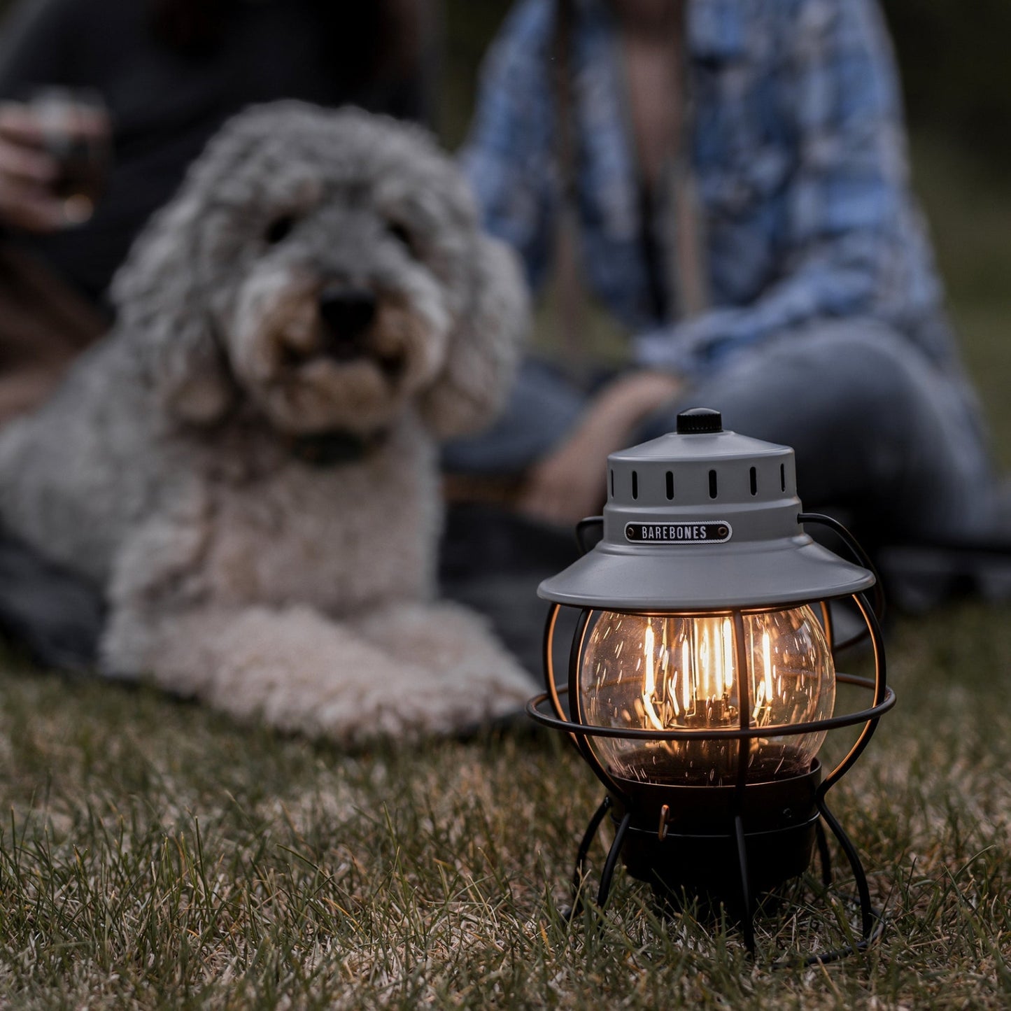 Railroad Lantern -Slate Grey