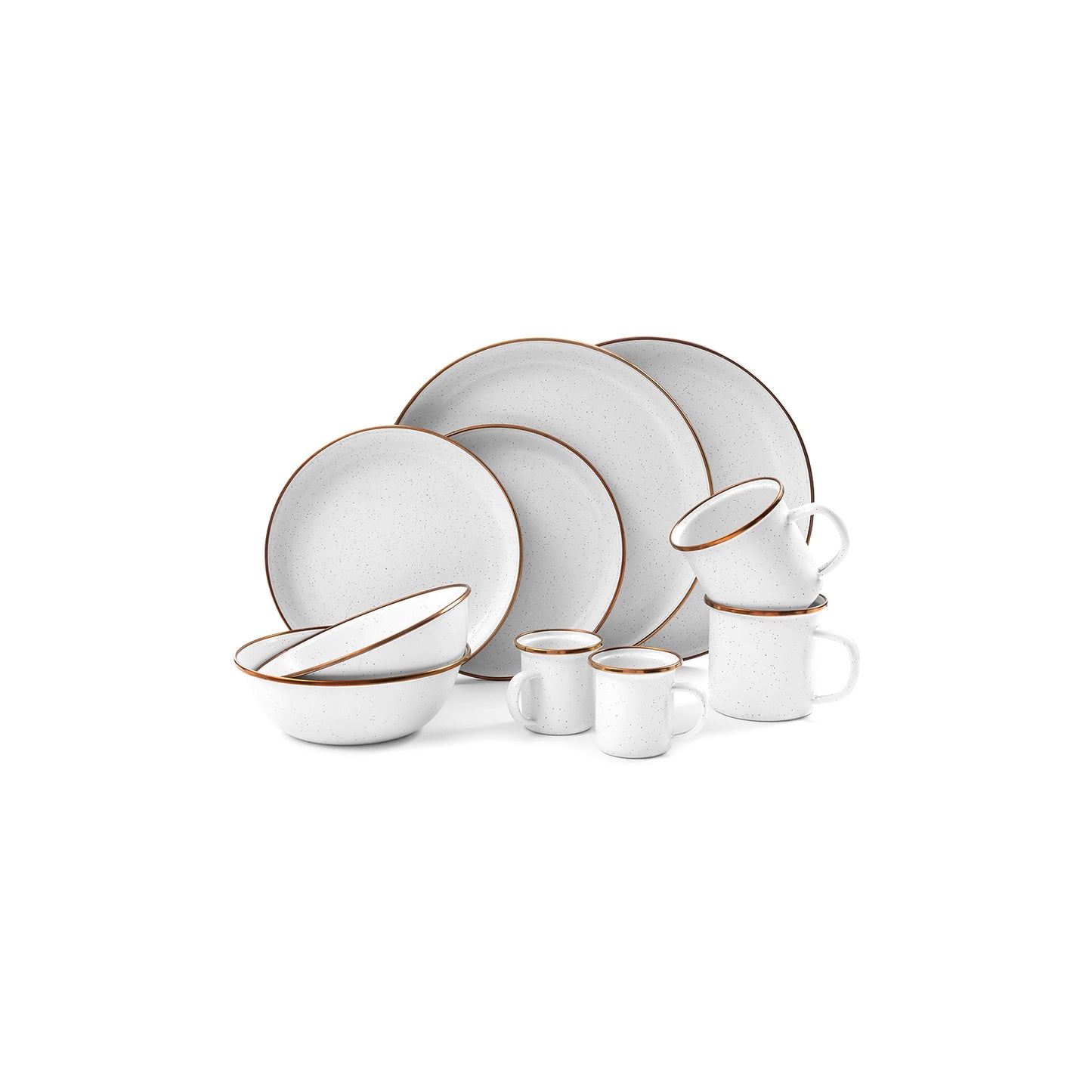 Enamelware Dining Camper Van Collection - EGGSHELL