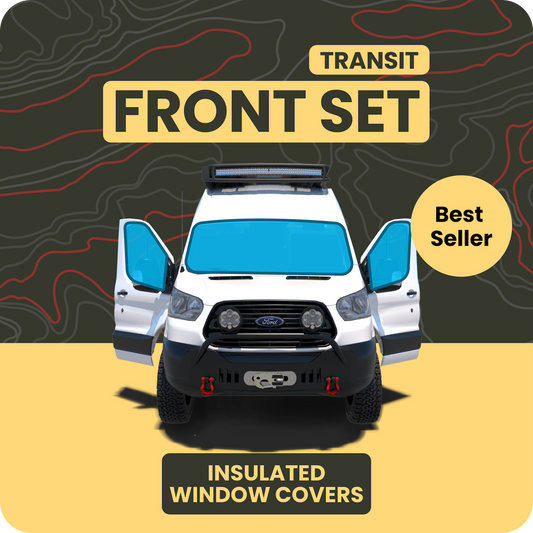 Transit Front Cab Window Cover Set