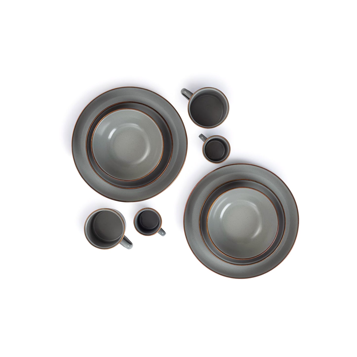 Enamelware Dining Camper Van Collection - SLATE GRAY
