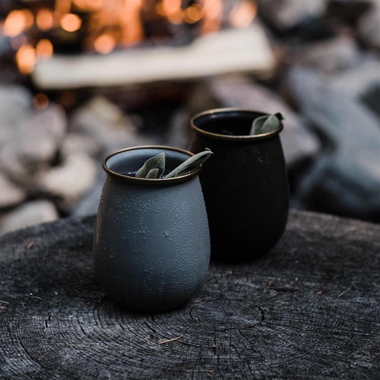 Enamelware Dining Camper Van Collection - SLATE GRAY