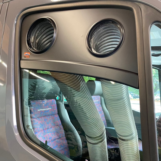 EcoFlow Wave 2 & 3 Window Vent – ABS Vent with Bug Mesh for Sprinter, Transit & ProMaster