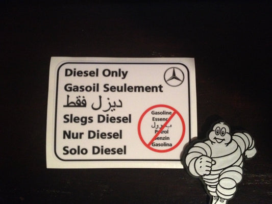Diesel Only Sticker - Mercedes-Benz