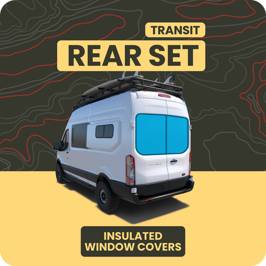 Transit Rear Window Cover Set