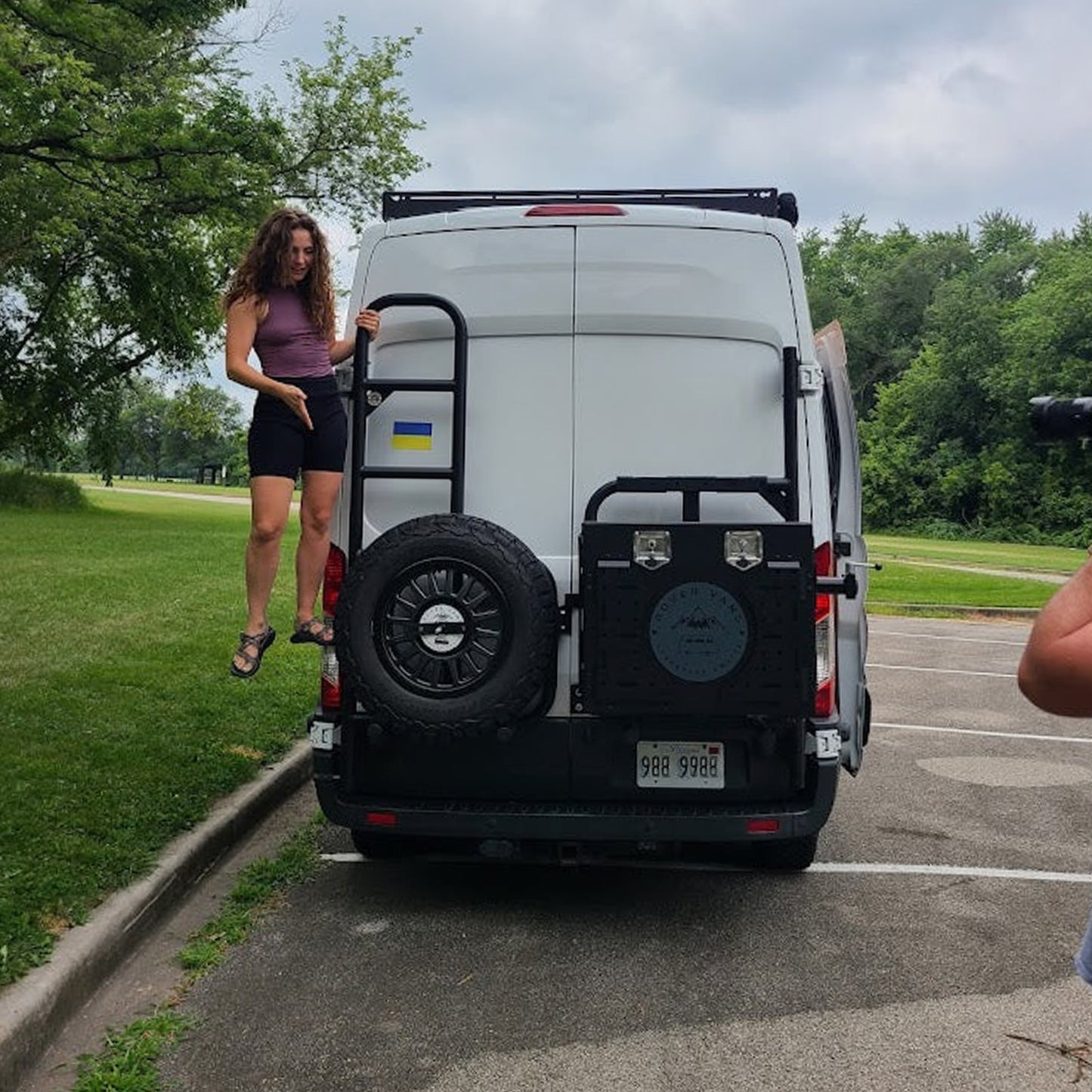 Transit Tire Carrier & Ladder Combo