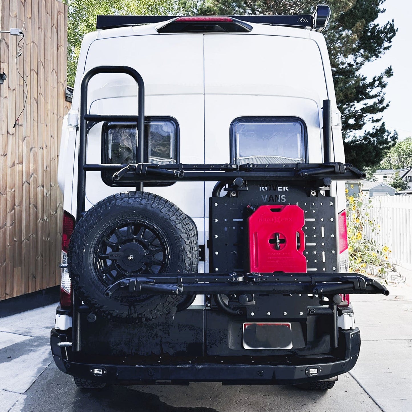 Transit Tire Carrier & Ladder Combo