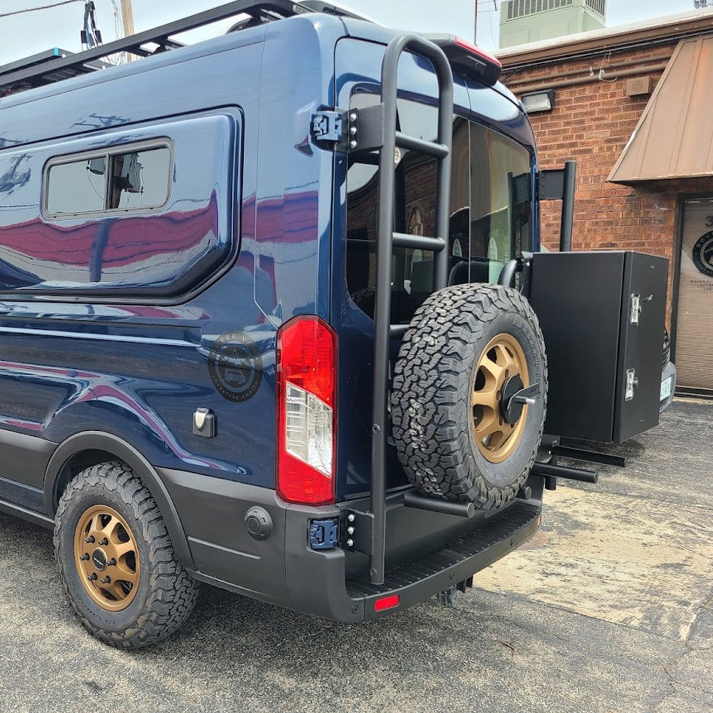 Transit Tire Carrier & Ladder Combo