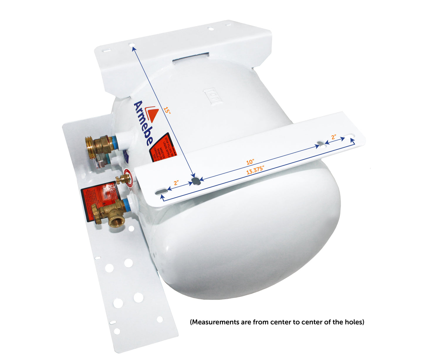 Flame King 11.9 Gal ASME RV Trailer Propane Cylinder Tank