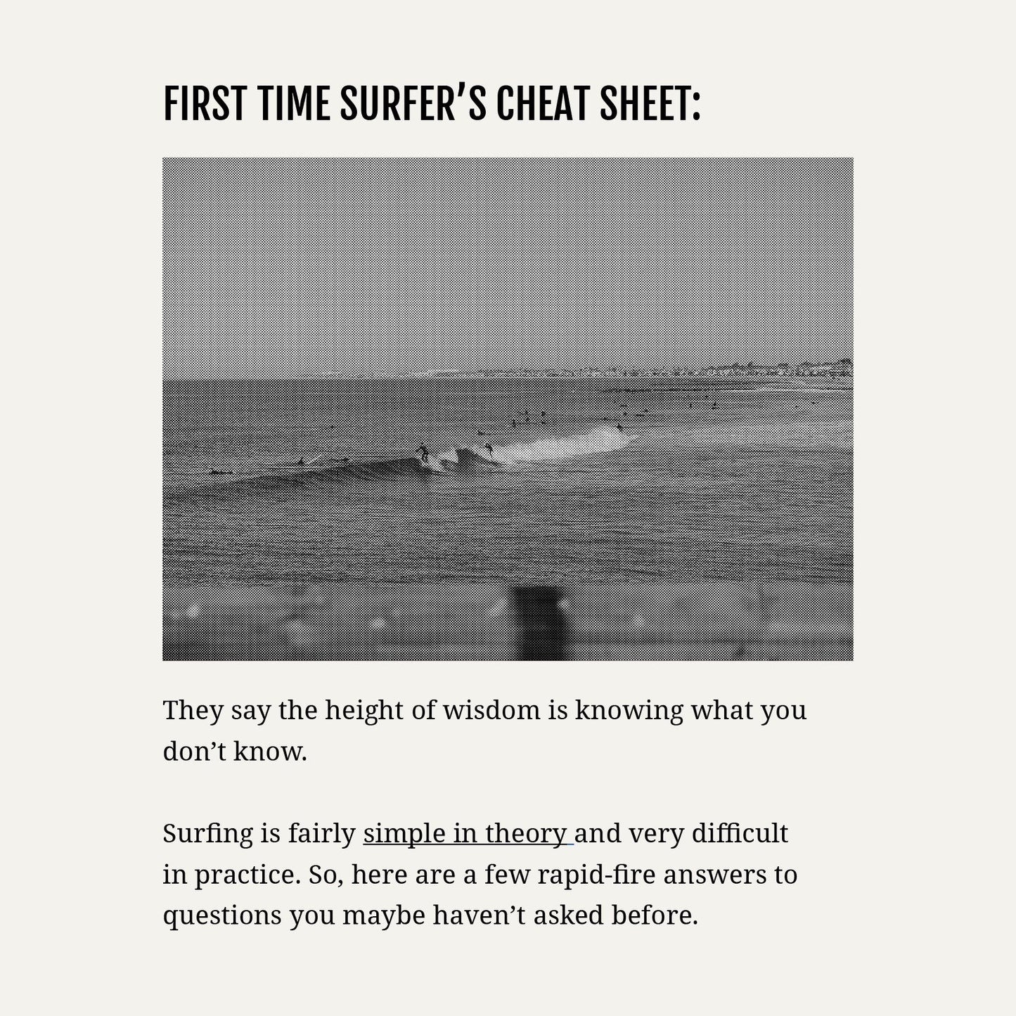 Almond's Guide to Your First Year of Surfing (Paperback)