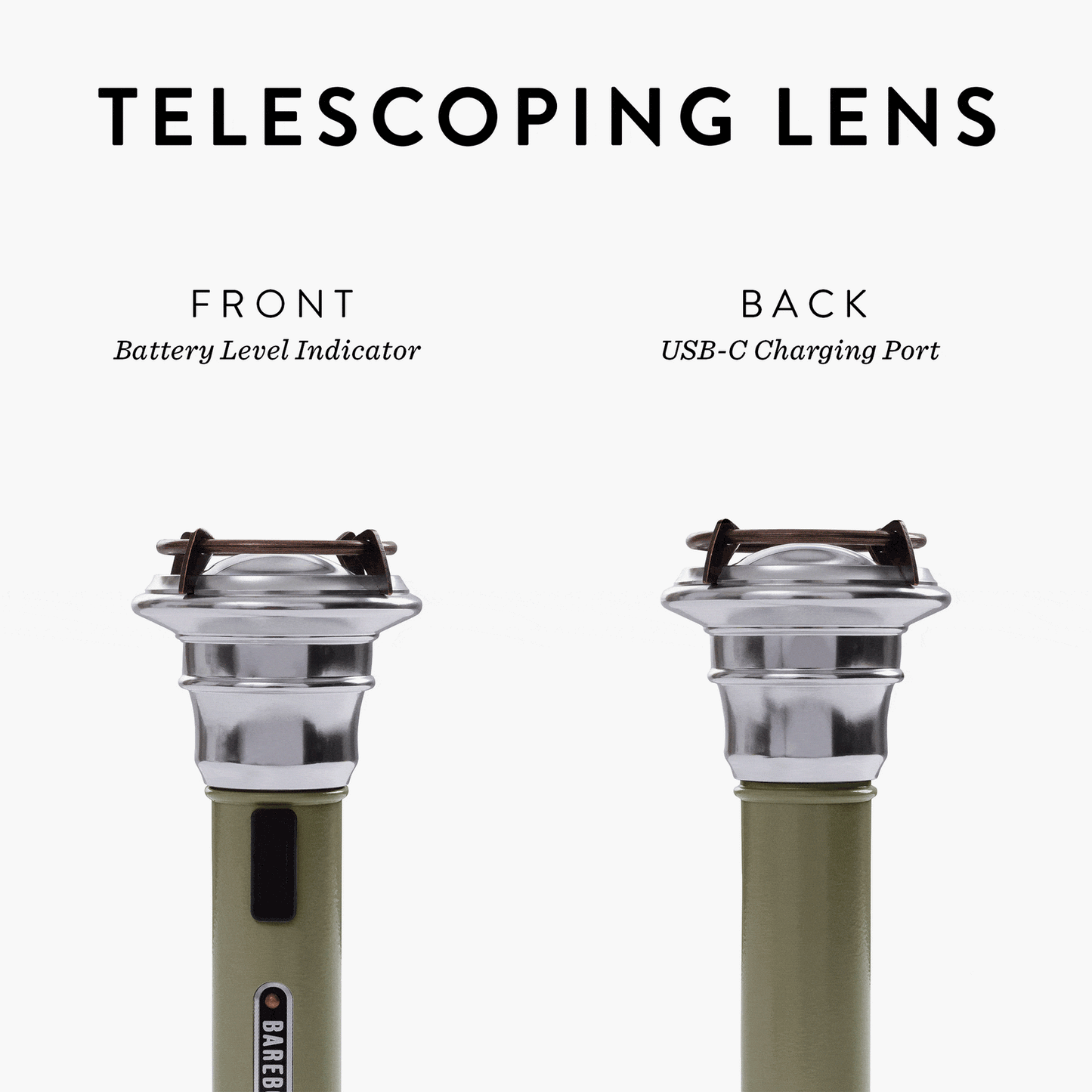Vintage Flashlight - Olive Drab
