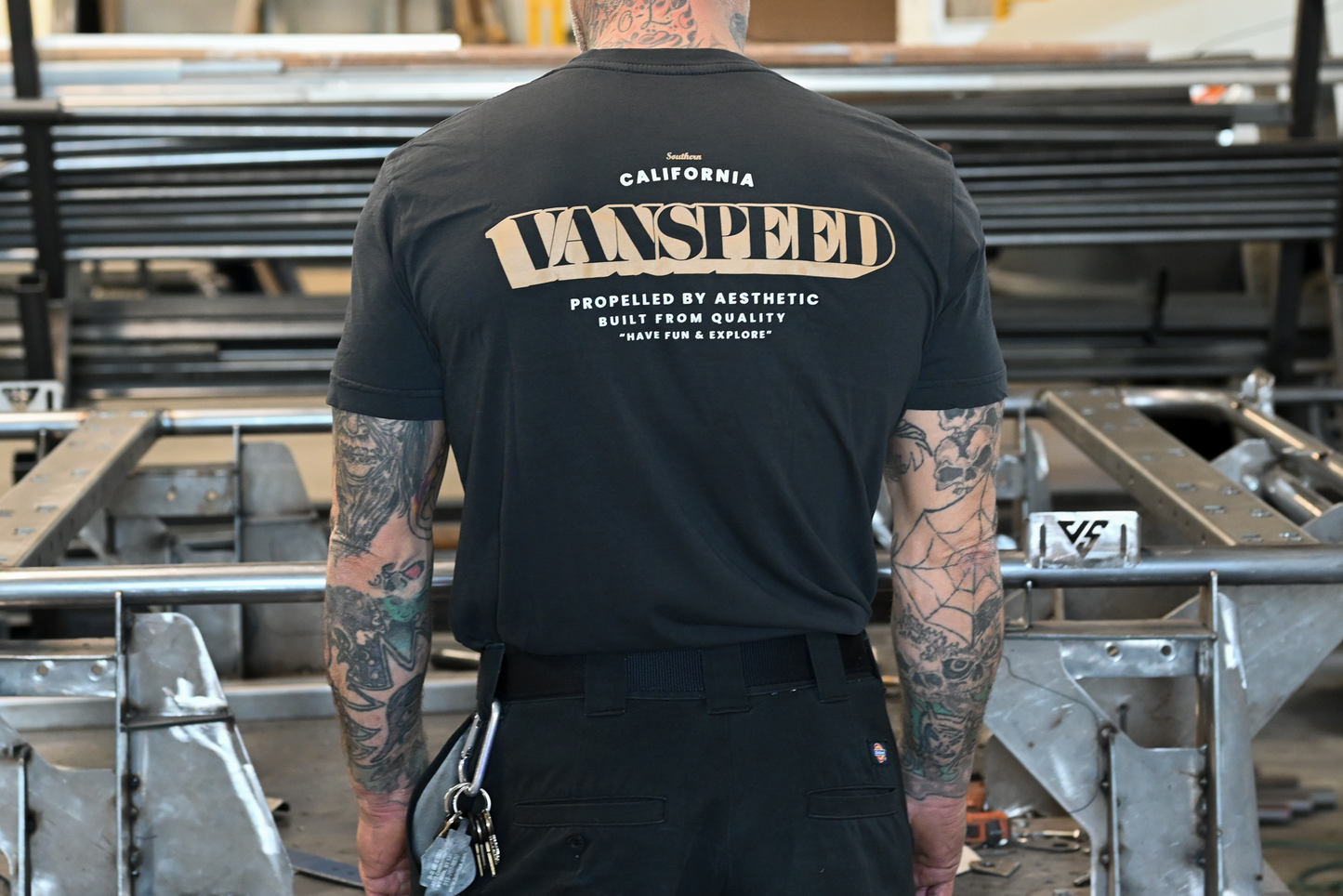 Vanspeed Shop Tee - Washed Black