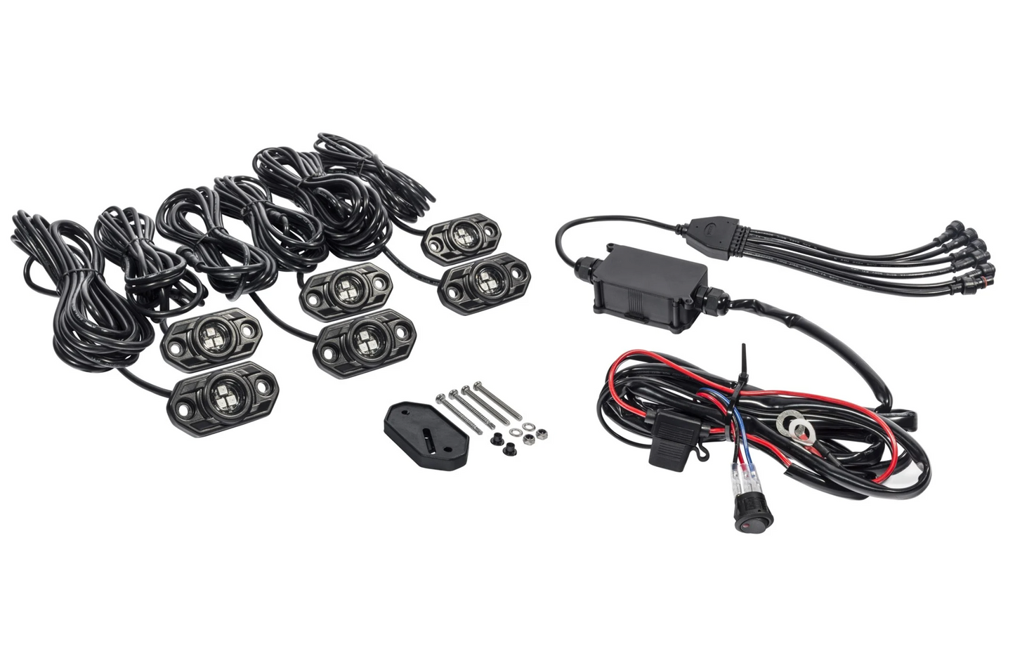 KC C-Series RGB LED Rock Light Kit - 6 PC
