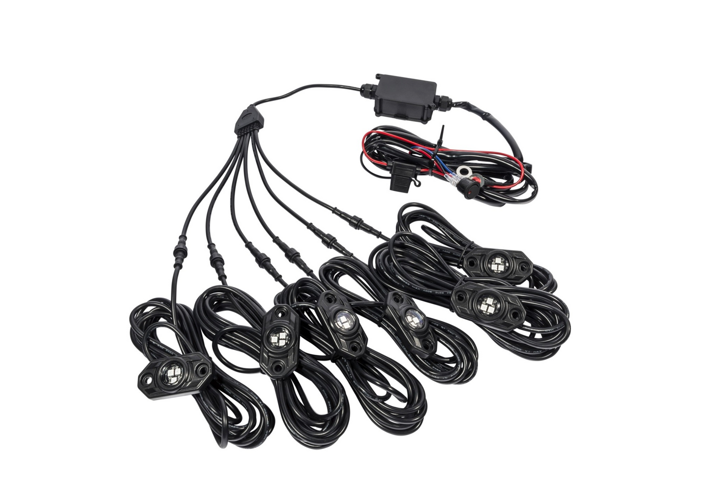 KC C-Series RGB LED Rock Light Kit - 6 PC