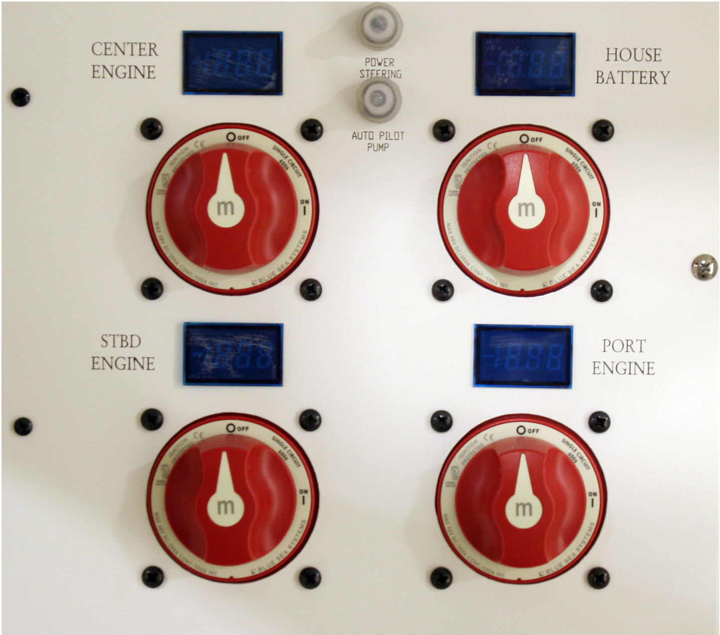 Series Mini On-Off Battery Switch with Knob - Red