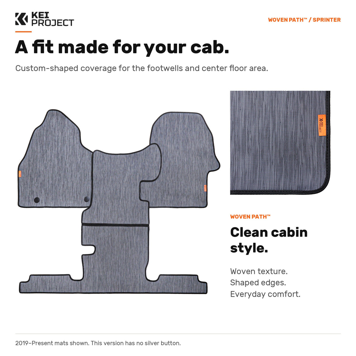 Mercedes Sprinter Floor Mats – Woven Path™ Front Cab Mats