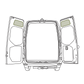 Mercedes Sprinter Upper Rear Door Storage Panels (Pair)