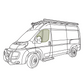 Ram Promaster Stealth Front Door Window Covers (Pair)