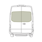 Ford Transit Stealth Rear Door Window Covers (Pair)