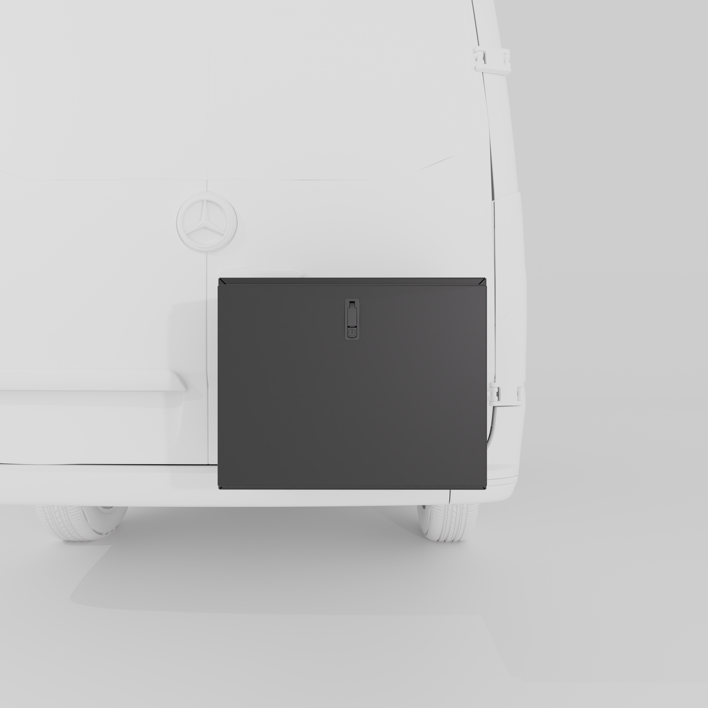 Exterior Box with Drop Down Door