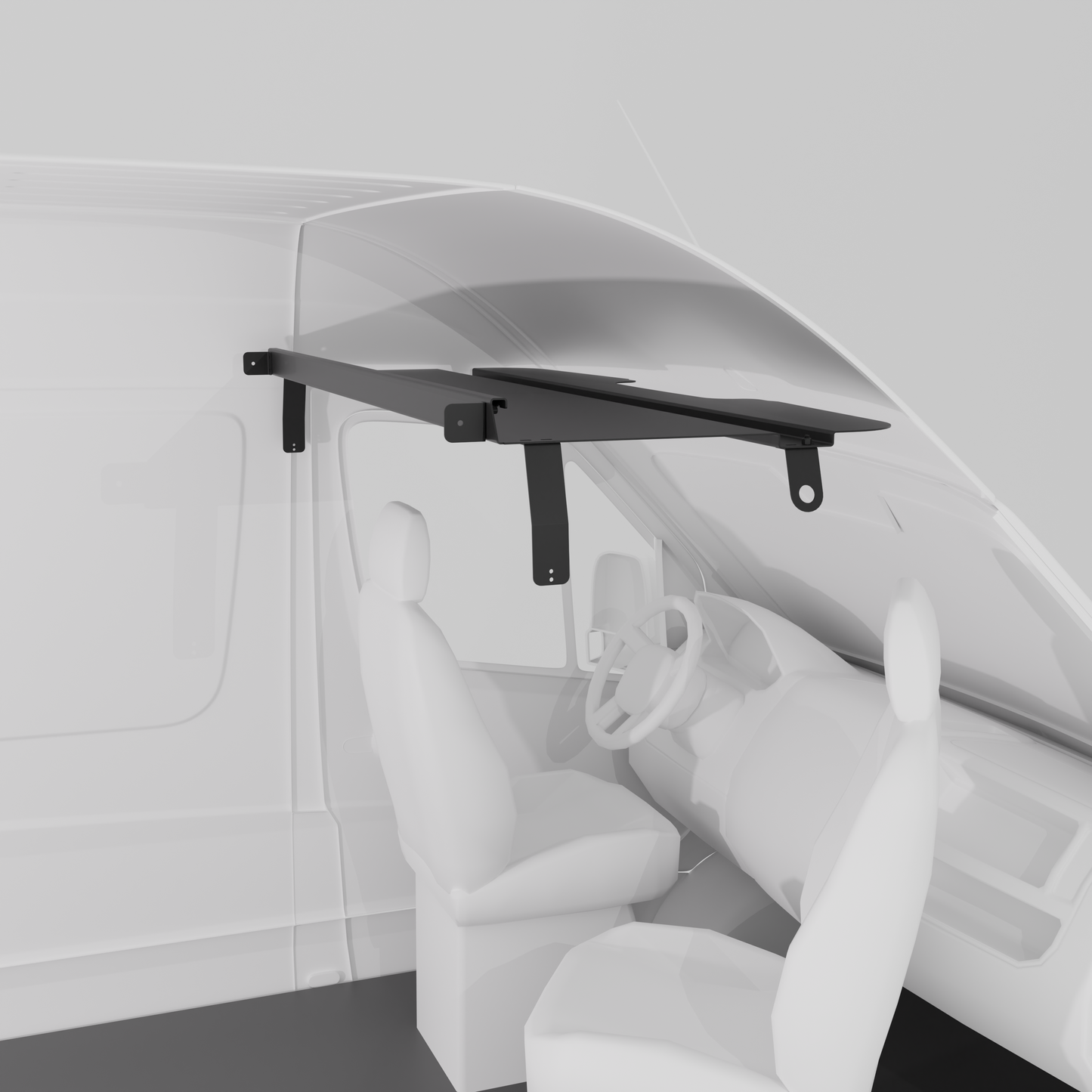 2019+ Sprinter Headliner Shelf No Curtain Rod