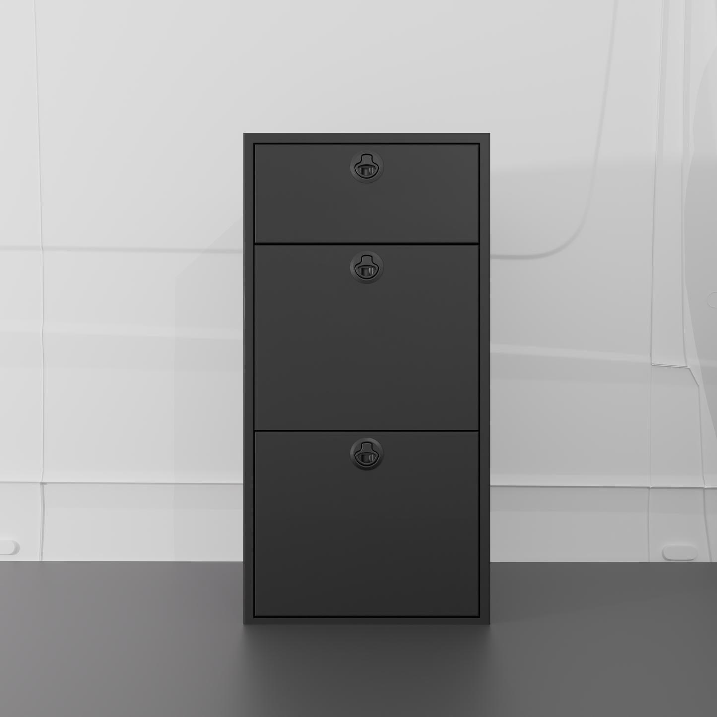 18" Three Drawer Base Cabinet