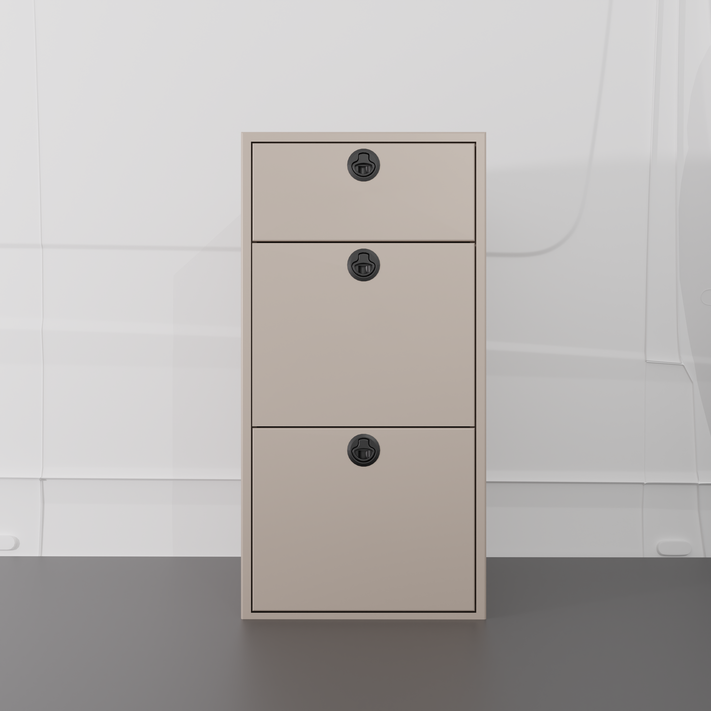 18" Three Drawer Base Cabinet