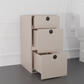 18" Three Drawer Base Cabinet