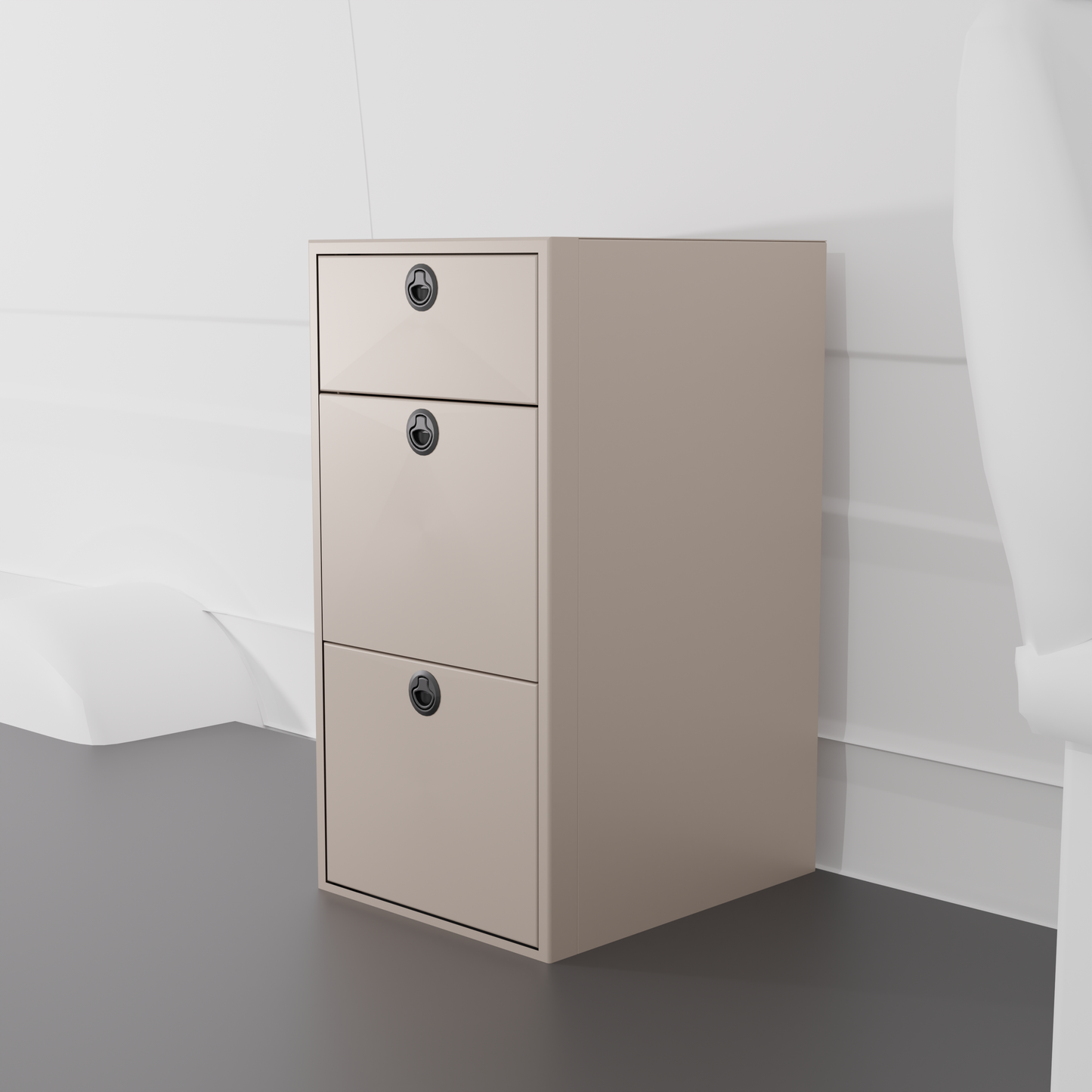 18" Three Drawer Base Cabinet
