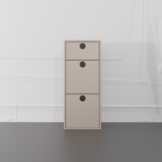15" Three Drawer Base Cabinet (Shallow) - 15" x 18" x 36"