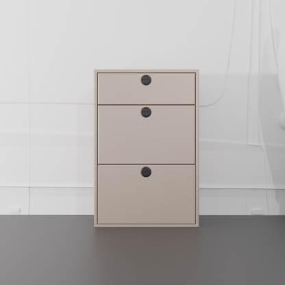 28" Three Drawer Base Cabinet (Shallow) - 28" x 18" x 36"