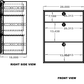 28" Three Drawer Base Cabinet (Shallow) - 28" x 18" x 36"