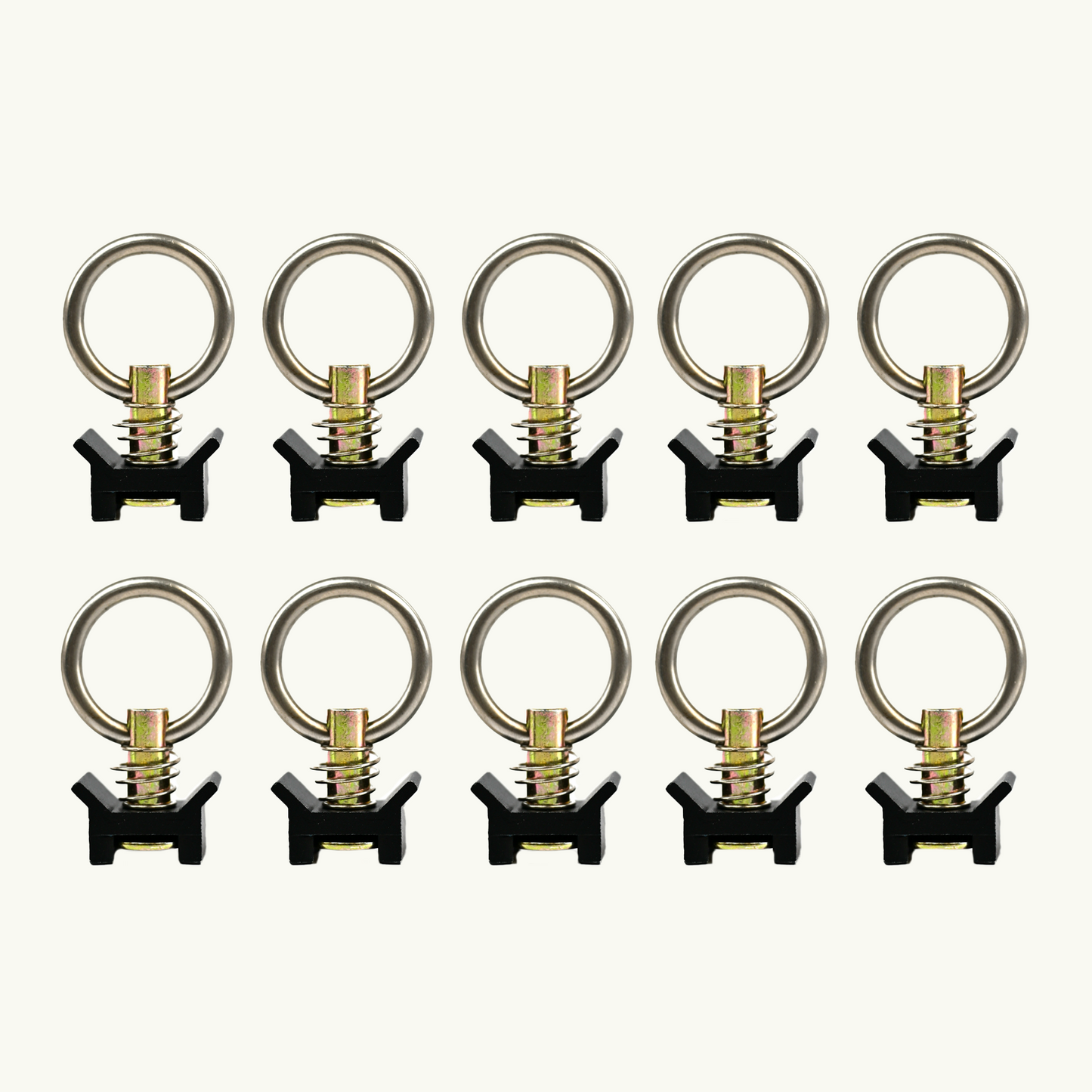 Venture L-Track Adjustable Single Stud with Stainless Steel Ring (10 Pack)