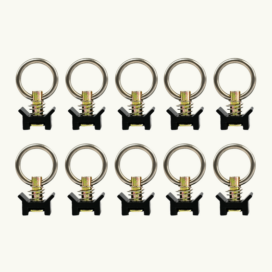 Venture L-Track Adjustable Single Stud with Stainless Steel Ring (10 Pack)