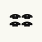 Venture L-Track Recessed End Caps (4 Pack)