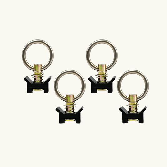 Venture L-Track Adjustable Single Stud with Stainless Steel Ring (4 Pack)