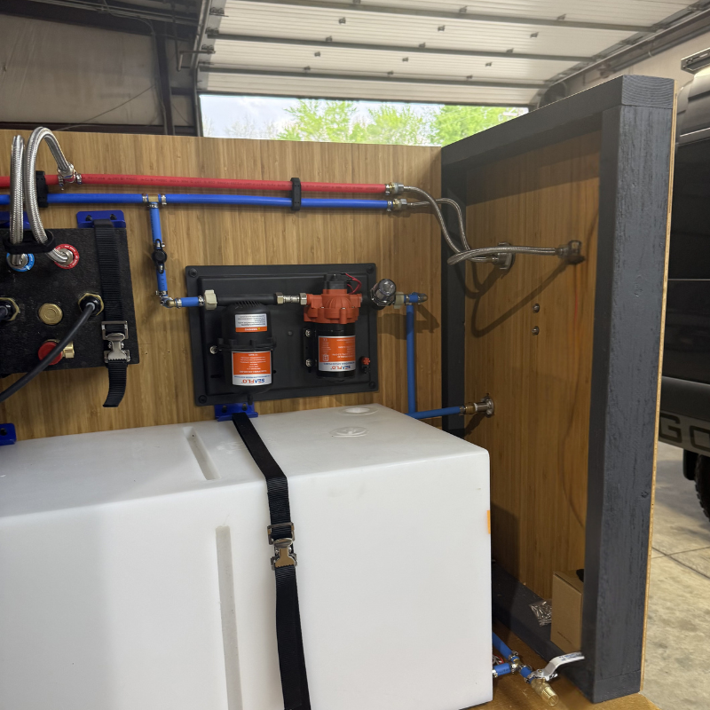 Stainless Steel RV and Marine Shower Port System