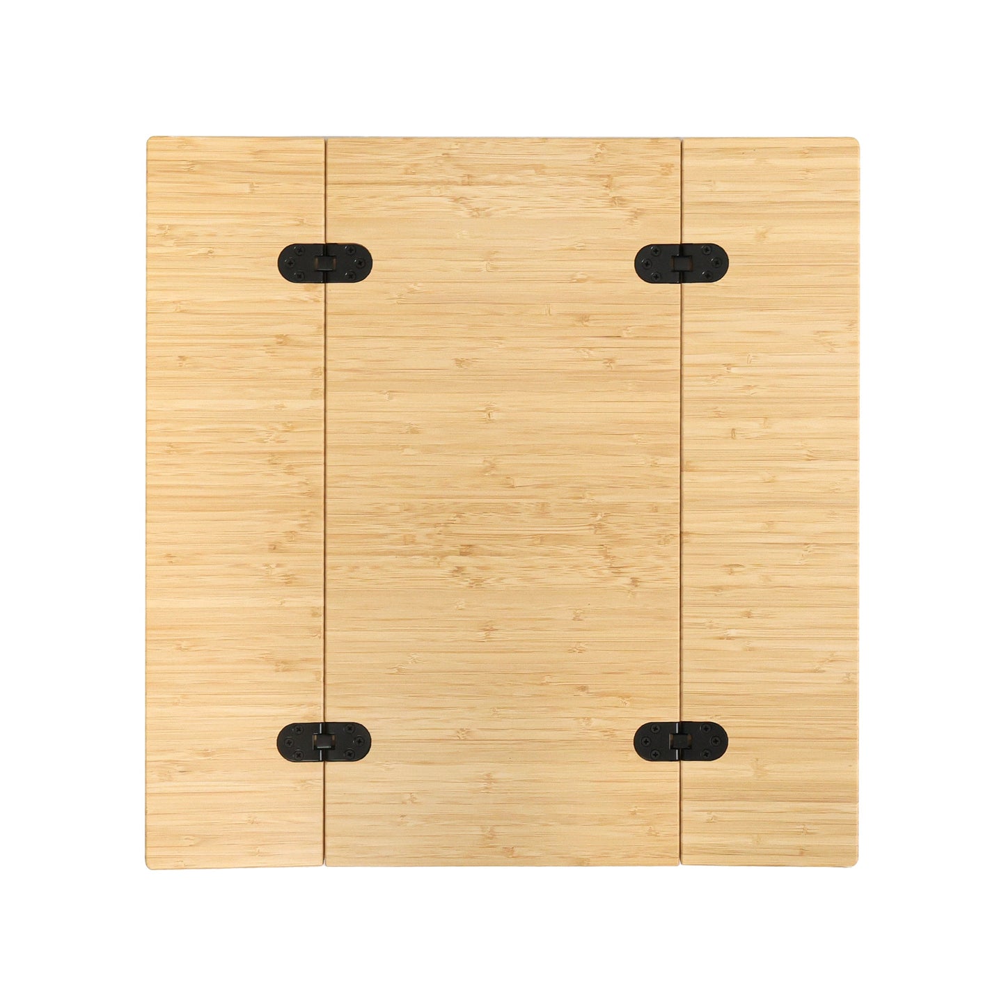 Bamboo Folding Table with Cup Holders