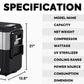 JP50 Pro Dual Zone Wheeled Car Fridge With Cover | ICECO | 50 LT