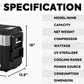 JP40 PRO Single Zone Portable Freezer With Cover - Silver | ICECO | 40 LT