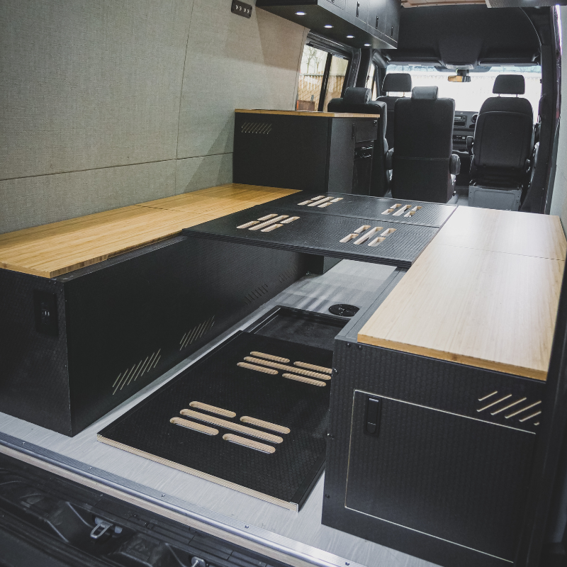 Sprinter Bed Sprinter Bed System - Bench Platform Bed - The Van Mart