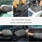 WASH&WHIPS Chenille Premium Scratch-Free Microfiber Lint-Free Blue Wash Mitt 8" x 10"in & Black Pitstop Particle Interceptor