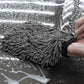 WASH&WHIPS Chenille Premium Scratch-Free Microfiber Lint-Free Blue Wash Mitt 8" x 10"in & Black Pitstop Particle Interceptor
