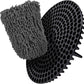 WASH&WHIPS Chenille Premium Scratch-Free Microfiber Lint-Free Blue Wash Mitt 8" x 10"in & Black Pitstop Particle Interceptor