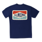 Almond Fin Box Tee | Navy