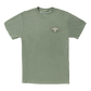 Almond Poppy Badge Tee | Moss Green