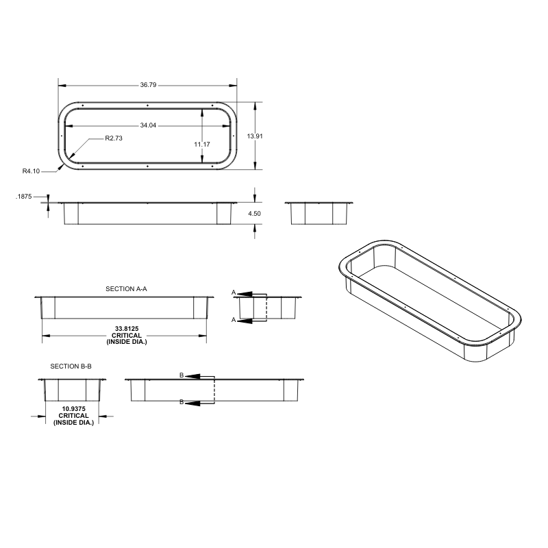 Promaster 3310 Awning Window Trim Ring